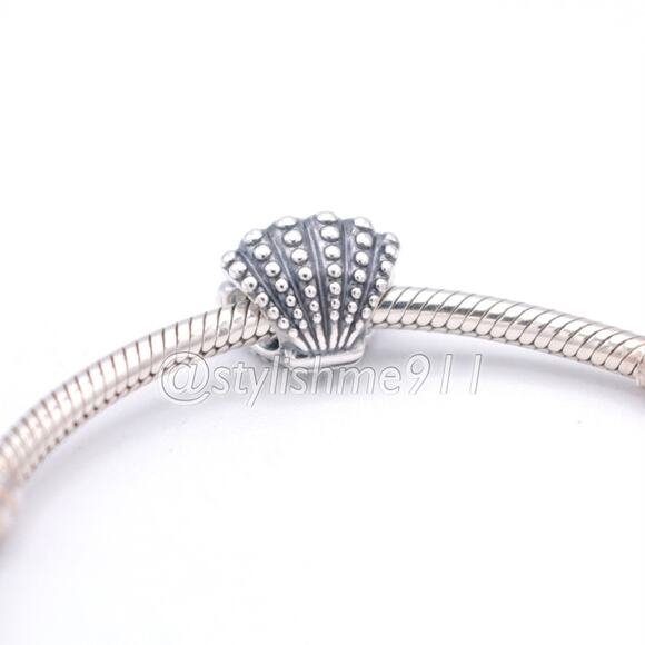Authentic PANDORA One of a Kind Shell Charm - 791134P - Picture 6 of 12